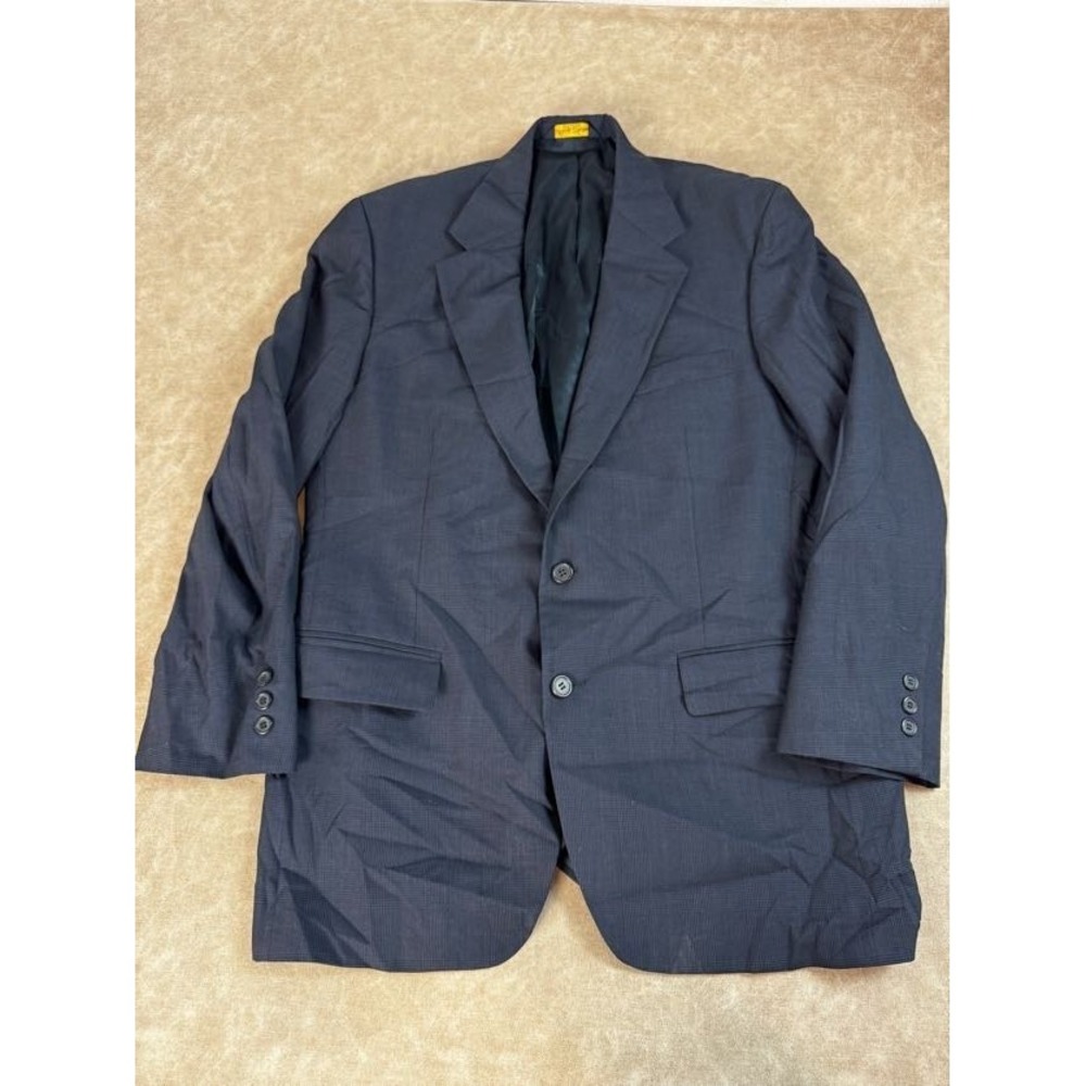 Brooks Brothers Mens Two-Button Single Vented Notch Lapel Blue Blazer Coat 42
